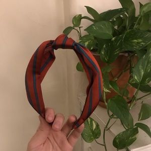 Anthropology Green and Red Headband